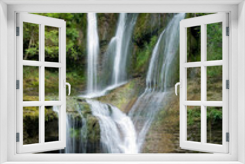 Fototapeta Naklejka Na Ścianę Okno 3D - Penaladros Waterfall, Burgos, Castilla y Leon,  Spain