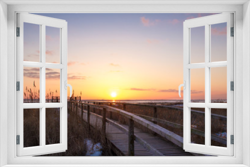 Fototapeta Naklejka Na Ścianę Okno 3D - Sonnenaufgang Amrum