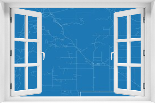 Blueprint US city map of Clayton, Washington.