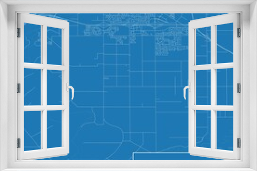 Blueprint US city map of Manteca, California.