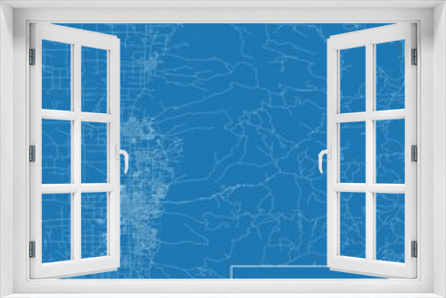 Blueprint US city map of Logan, Utah.