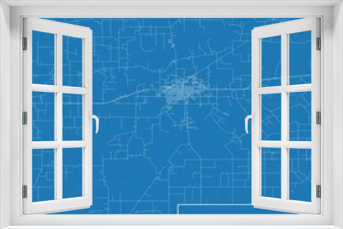 Blueprint US city map of Eunice, Louisiana.