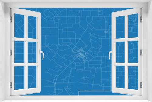 Blueprint US city map of Church Point, Louisiana.