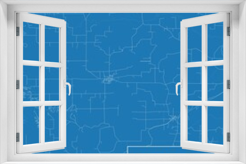 Blueprint US city map of Creal Springs, Illinois.