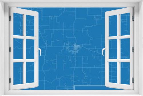 Blueprint US city map of Red Bud, Illinois.