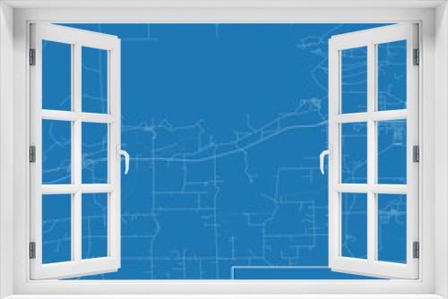 Blueprint US city map of Mountain Iron, Minnesota.