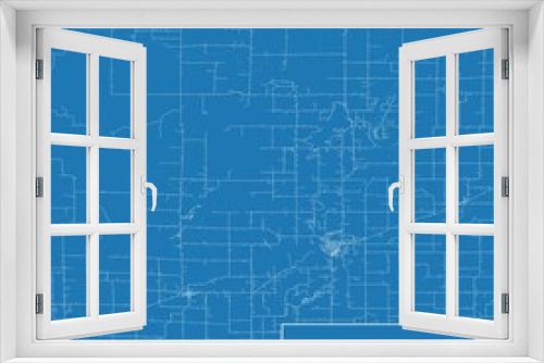 Blueprint US city map of Mora, Minnesota.