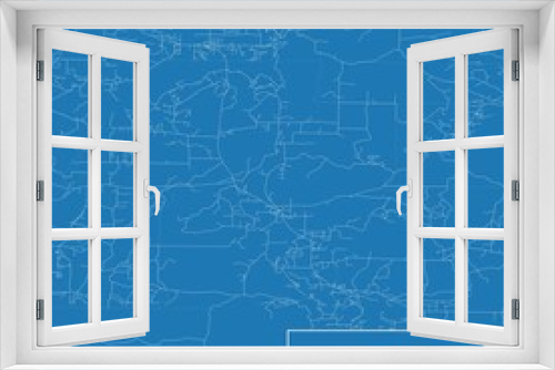 Blueprint US city map of Mountain, Wisconsin.