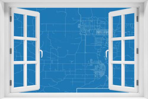 Blueprint US city map of Prairie Du Sac, Wisconsin.