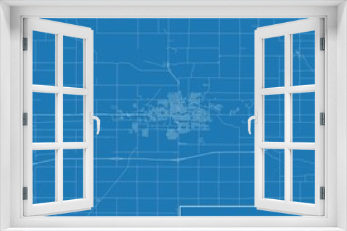 Blueprint US city map of Mason City, Iowa.