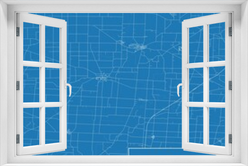 Blueprint US city map of Cardington, Ohio.