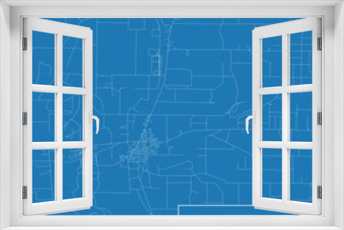 Blueprint US city map of Ruleville, Mississippi.