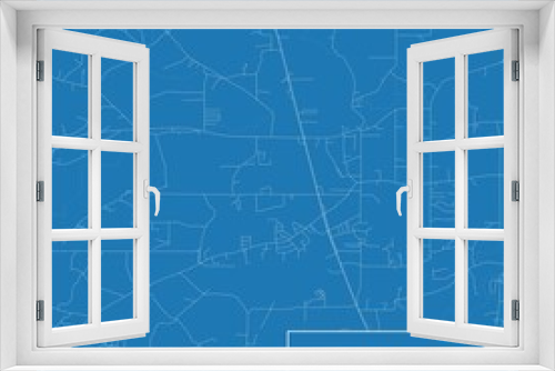 Blueprint US city map of Alexandria, Alabama.