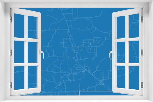 Blueprint US city map of Pierson, Florida.