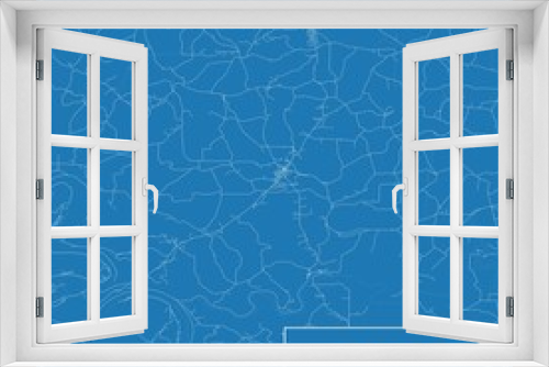 Blueprint US city map of Rimersburg, Pennsylvania.