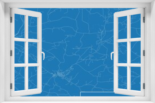 Blueprint US city map of Evans City, Pennsylvania.