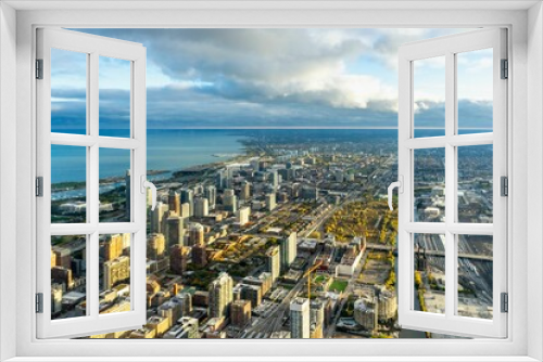 Fototapeta Naklejka Na Ścianę Okno 3D - Aerial View of Chicago, United States.