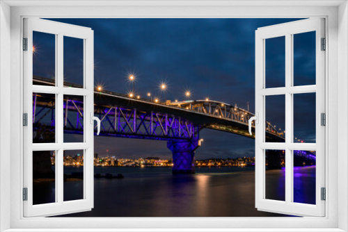 Fototapeta Naklejka Na Ścianę Okno 3D - Auckland Harbour Bridge at Night