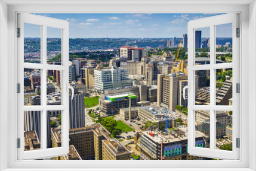Fototapeta Naklejka Na Ścianę Okno 3D - Pittsburgh, Pennsylvania at Oakland Neighborhood