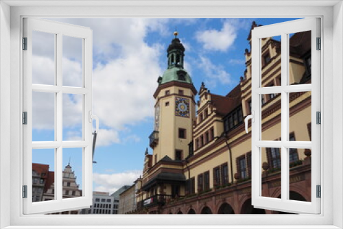 Fototapeta Naklejka Na Ścianę Okno 3D - City view of Leipzig