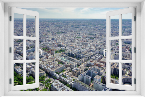 Fototapeta Naklejka Na Ścianę Okno 3D - Aerial view of Paris from the Eifel tower, Paris, May 2014