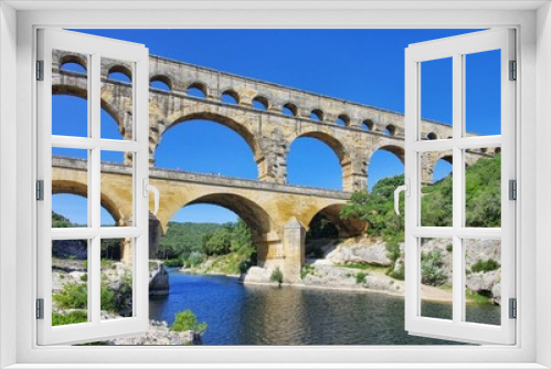 Fototapeta Naklejka Na Ścianę Okno 3D - Pont du Gard 27