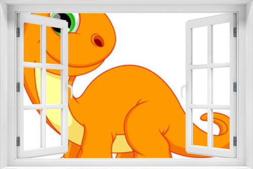 Fototapeta Naklejka Na Ścianę Okno 3D - Illustration of dinosaur cartoon