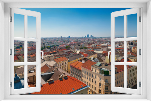 Fototapeta Naklejka Na Ścianę Okno 3D - Vienna from the roof of House of the Sea