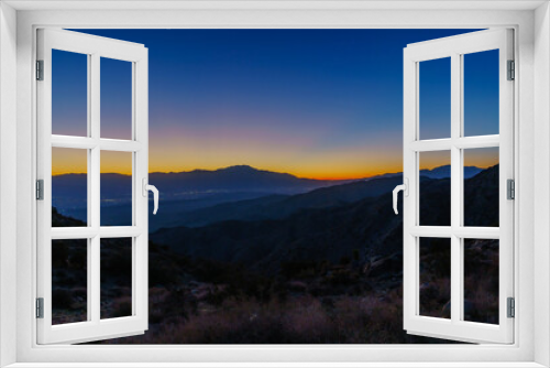 Fototapeta Naklejka Na Ścianę Okno 3D - keys view sunset, joshua tree national park
