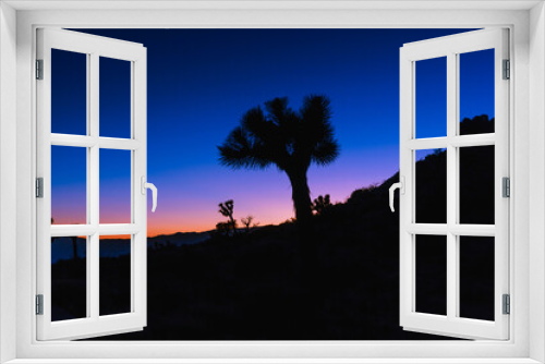 Fototapeta Naklejka Na Ścianę Okno 3D - keys view sunset, joshua tree national park