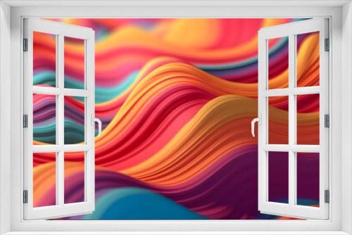 abstract background with 3d waves