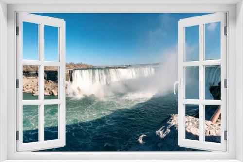 Fototapeta Naklejka Na Ścianę Okno 3D - Niagara falls panorama view, Toronto. Canada