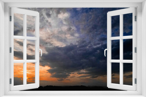 Fototapeta Naklejka Na Ścianę Okno 3D - Sky Sunset