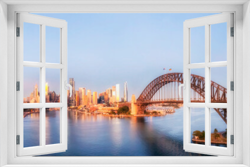 Fototapeta Naklejka Na Ścianę Okno 3D - D Sydney Kirribilli Short centre pan