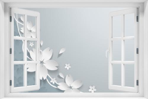 Fototapeta Naklejka Na Ścianę Okno 3D - Floral background