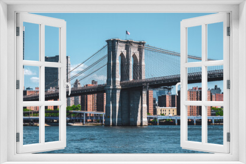 Fototapeta Naklejka Na Ścianę Okno 3D - Brooklyn Bridge