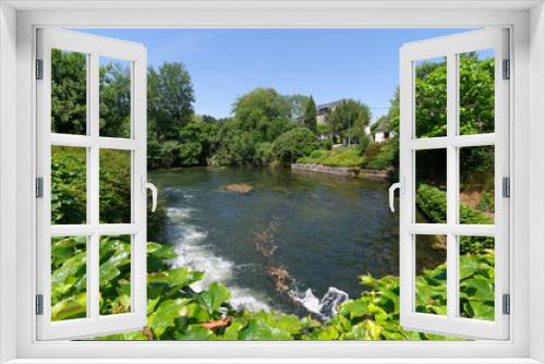 Fototapeta Naklejka Na Ścianę Okno 3D - Loiret river in Saint-Hilaire-Saint-Mesmin village.	