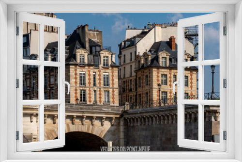 Fototapeta Naklejka Na Ścianę Okno 3D - View from the River Seine, Paris, France