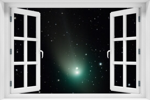 Fototapeta Naklejka Na Ścianę Okno 3D - Little Green Comet