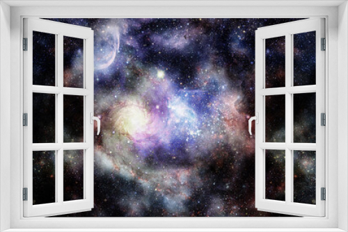 Fototapeta Naklejka Na Ścianę Okno 3D - Starry deep outer space - nebula and galaxy