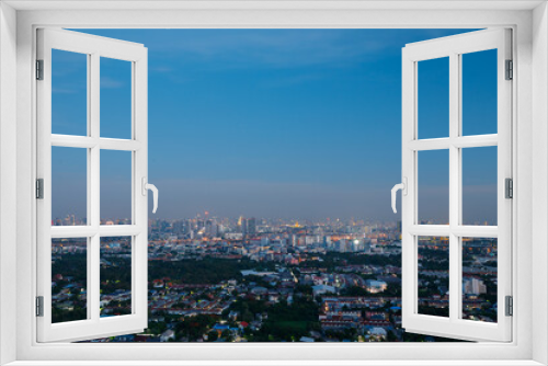 The topview of Bangkok cityscape thailand