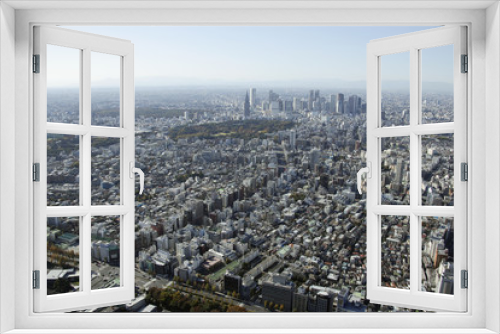 Fototapeta Naklejka Na Ścianę Okno 3D - Aerial view of Yotsuya areas