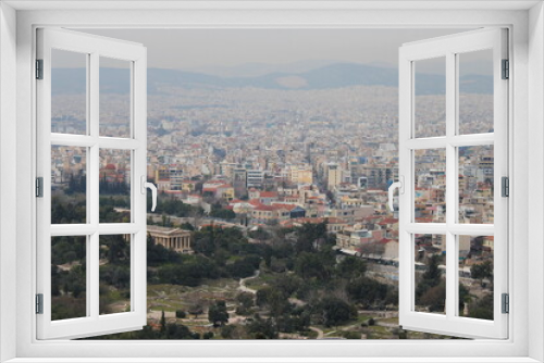 Fototapeta Naklejka Na Ścianę Okno 3D - Veduta panoramica di Atene