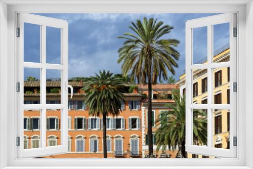 Fototapeta Naklejka Na Ścianę Okno 3D - Piazza di Spagna à Rome
