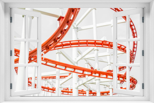 Fototapeta Naklejka Na Ścianę Okno 3D - Rollercoaster