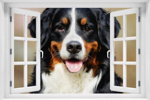Fototapeta Naklejka Na Ścianę Okno 3D - Bernese mountain dog
