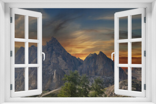 Fototapeta Naklejka Na Ścianę Okno 3D - Eurpean Alps