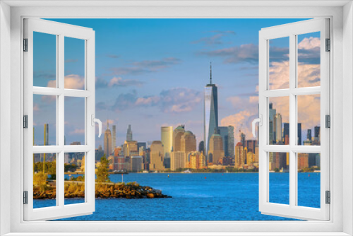 Fototapeta Naklejka Na Ścianę Okno 3D - Manhattan's skyline, cityscape of New York City