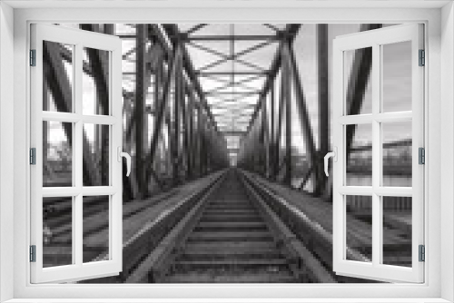 Fototapeta Naklejka Na Ścianę Okno 3D - Stary most kolejowy
