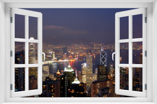 Fototapeta Naklejka Na Ścianę Okno 3D - hong kong